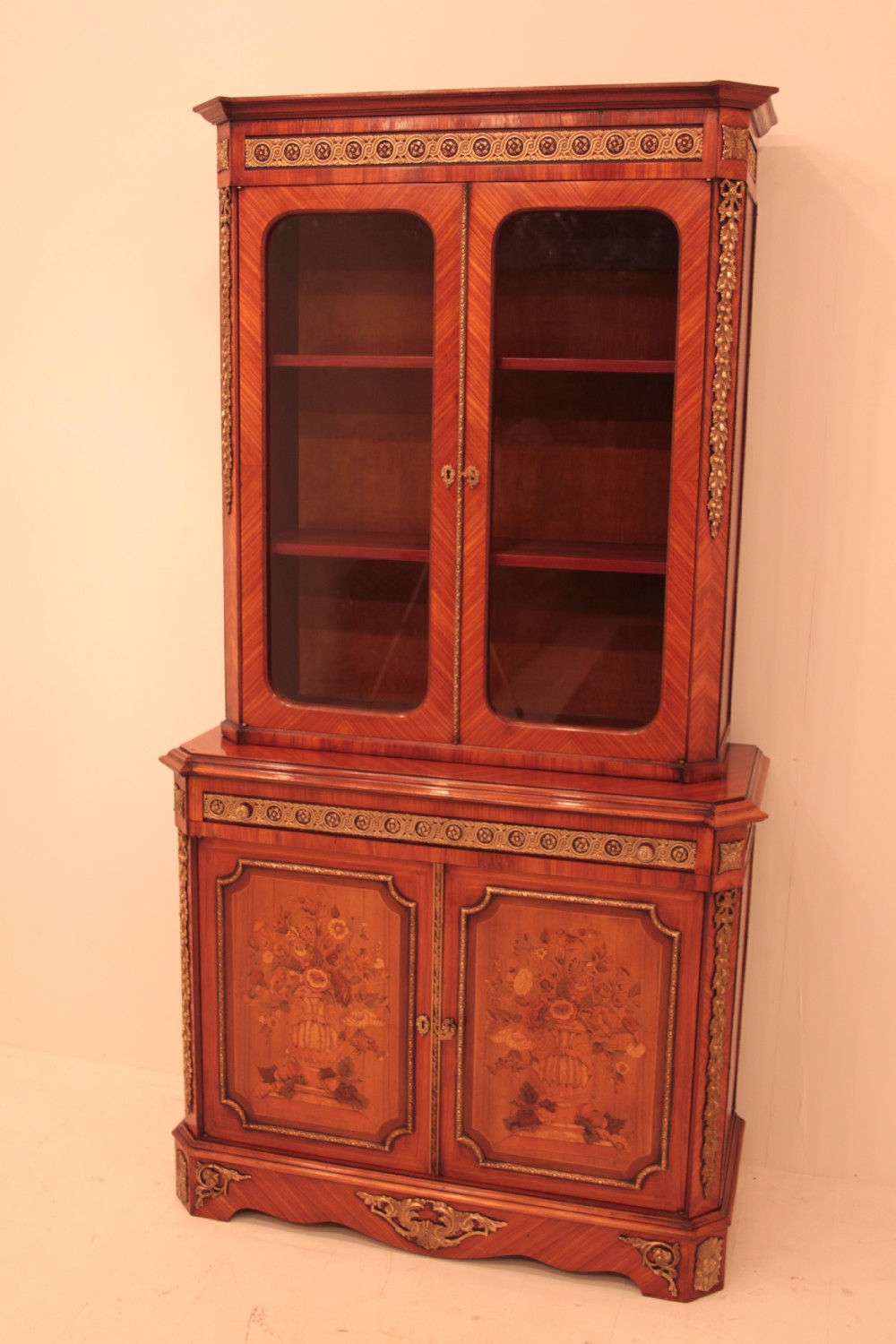 French Style Kingwood 2 Door Bookcase (1 of 1) French Style Kingwood 2 Door Bookcase (1 of 1)