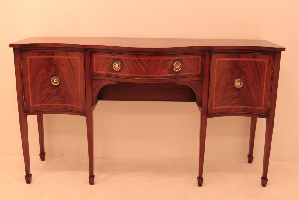 Regency Style Mahogany Sideboard of Serpentine Form (1 of 3) Regency Style Mahogany Sideboard of Serpentine Form (1 of 3)
