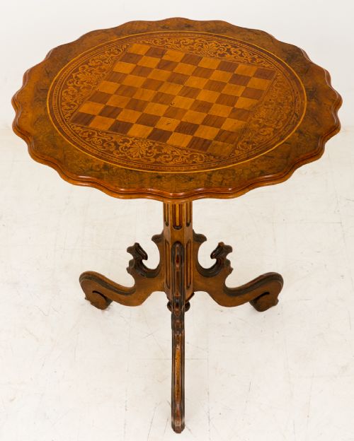 Victorian Walnut Occasional Games Table c.1860 (1 of 4)