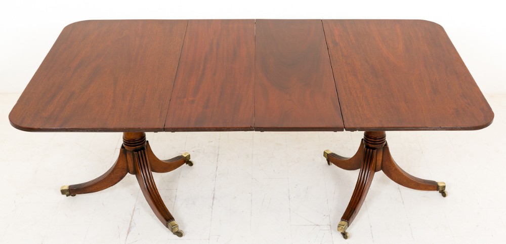 Regency Mahogany Twin Pedestal Dining Table c.1820 (1 of 1) Regency Mahogany Twin Pedestal Dining Table c.1820 (1 of 1)