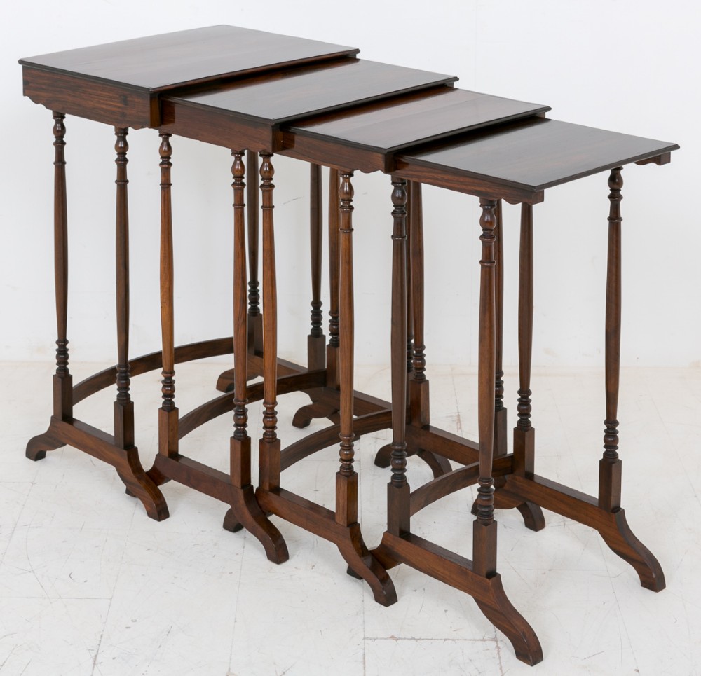 Nest of 4 Rosewood Tables c.1870 (1 of 1) Nest of 4 Rosewood Tables c.1870 (1 of 1)