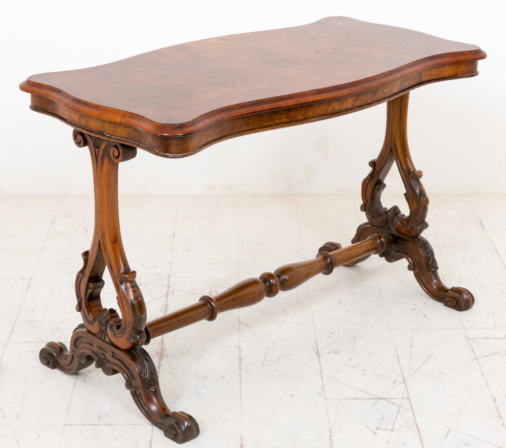 Victorian Walnut Stretcher Table c.1860 (1 of 6)