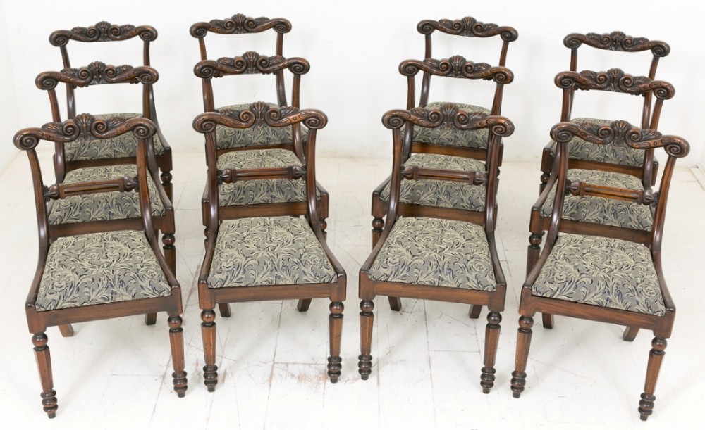 Set of 12 William IV Mahogany Dining Chairs (1 of 8) Set of 12 William IV Mahogany Dining Chairs (1 of 8)