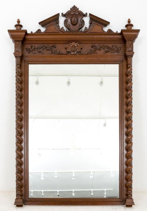 Victorian Oak Carved Mirror (1 of 1) Victorian Oak Carved Mirror (1 of 1)