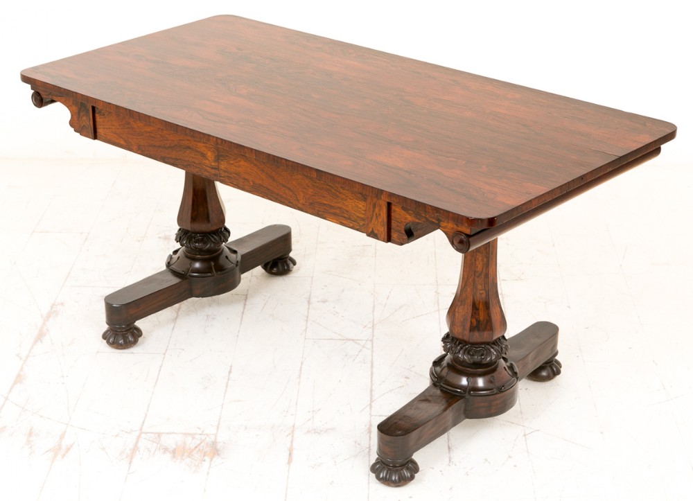 Superb Regency Rosewood Library Table (1 of 10) Superb Regency Rosewood Library Table (1 of 10)