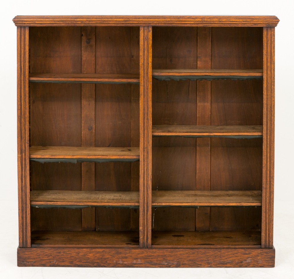 Victorian Oak Double Open Bookcase (1 of 1) Victorian Oak Double Open Bookcase (1 of 1)