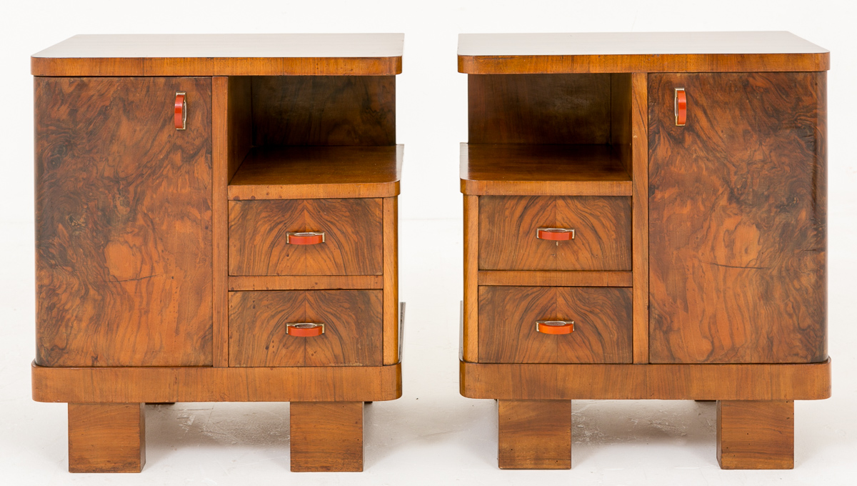 Pair of French Art Deco Bedside Cabinets (1 of 1) Pair of French Art Deco Bedside Cabinets (1 of 1)