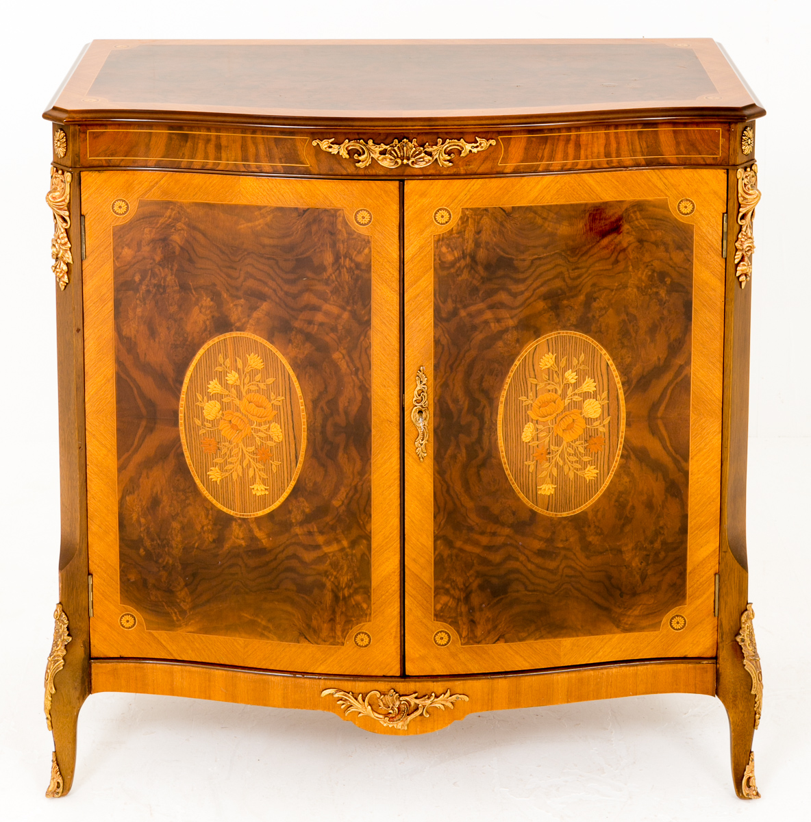 Stunning Burr Walnut & Marquetry 2 Door Cabinet c.1920 (1 of 1) Stunning Burr Walnut & Marquetry 2 Door Cabinet c.1920 (1 of 1)