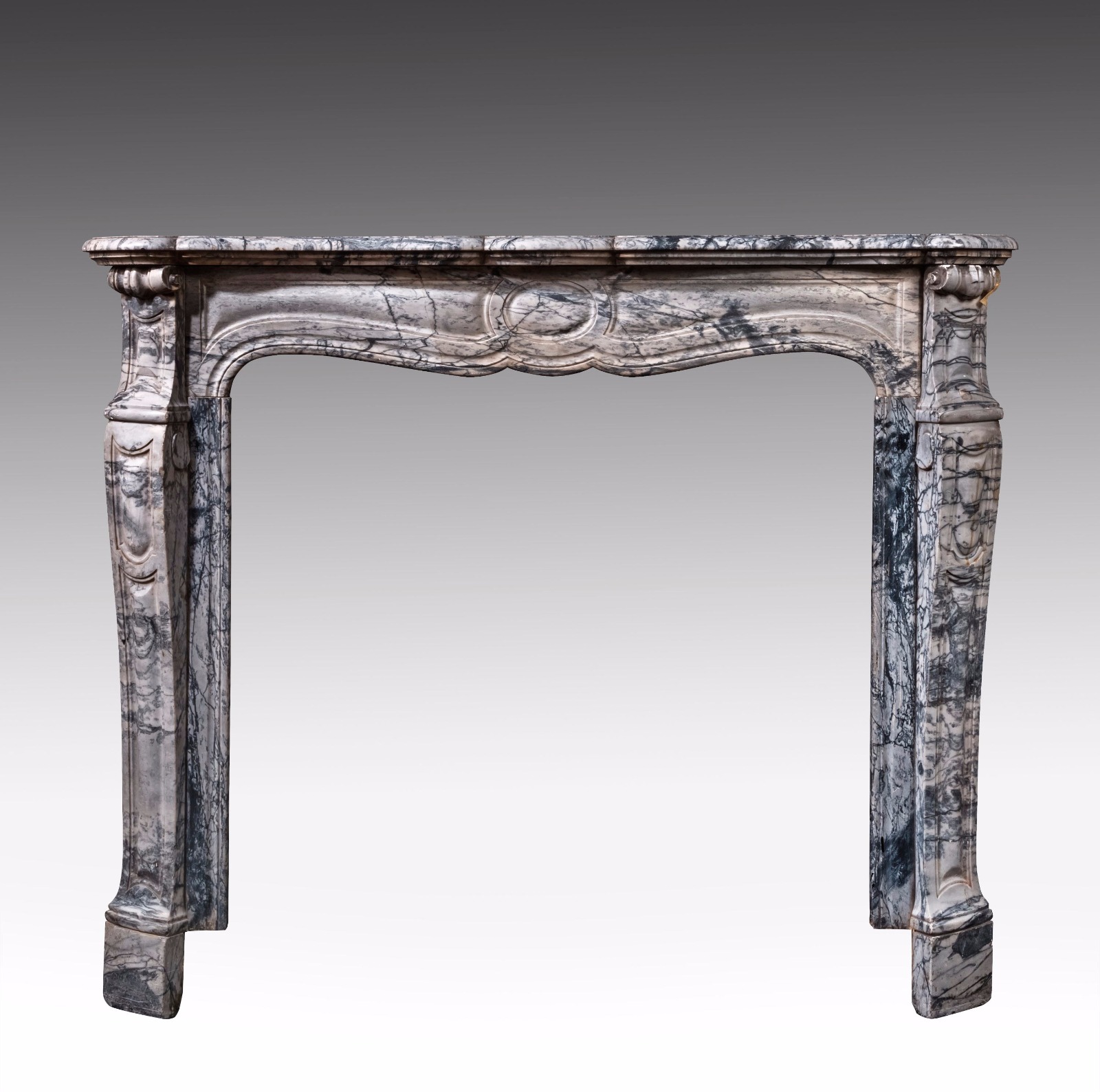 19th Century Well Carved Marble Fireplace c.1870 (1 of 1) 19th Century Well Carved Marble Fireplace c.1870 (1 of 1)