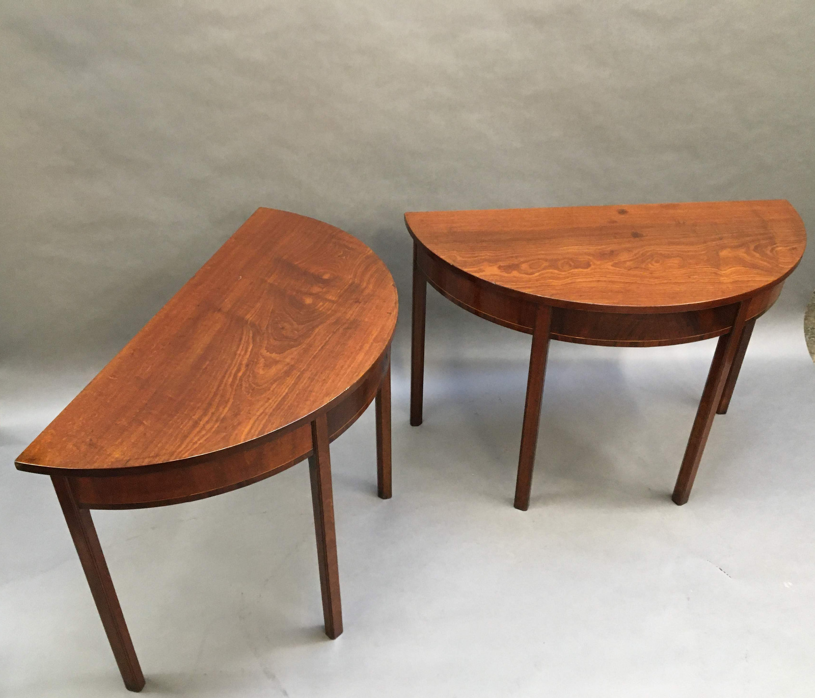 Pair of George III Demi-Lune Console Tables (1 of 10) Pair of George III Demi-Lune Console Tables (1 of 10)