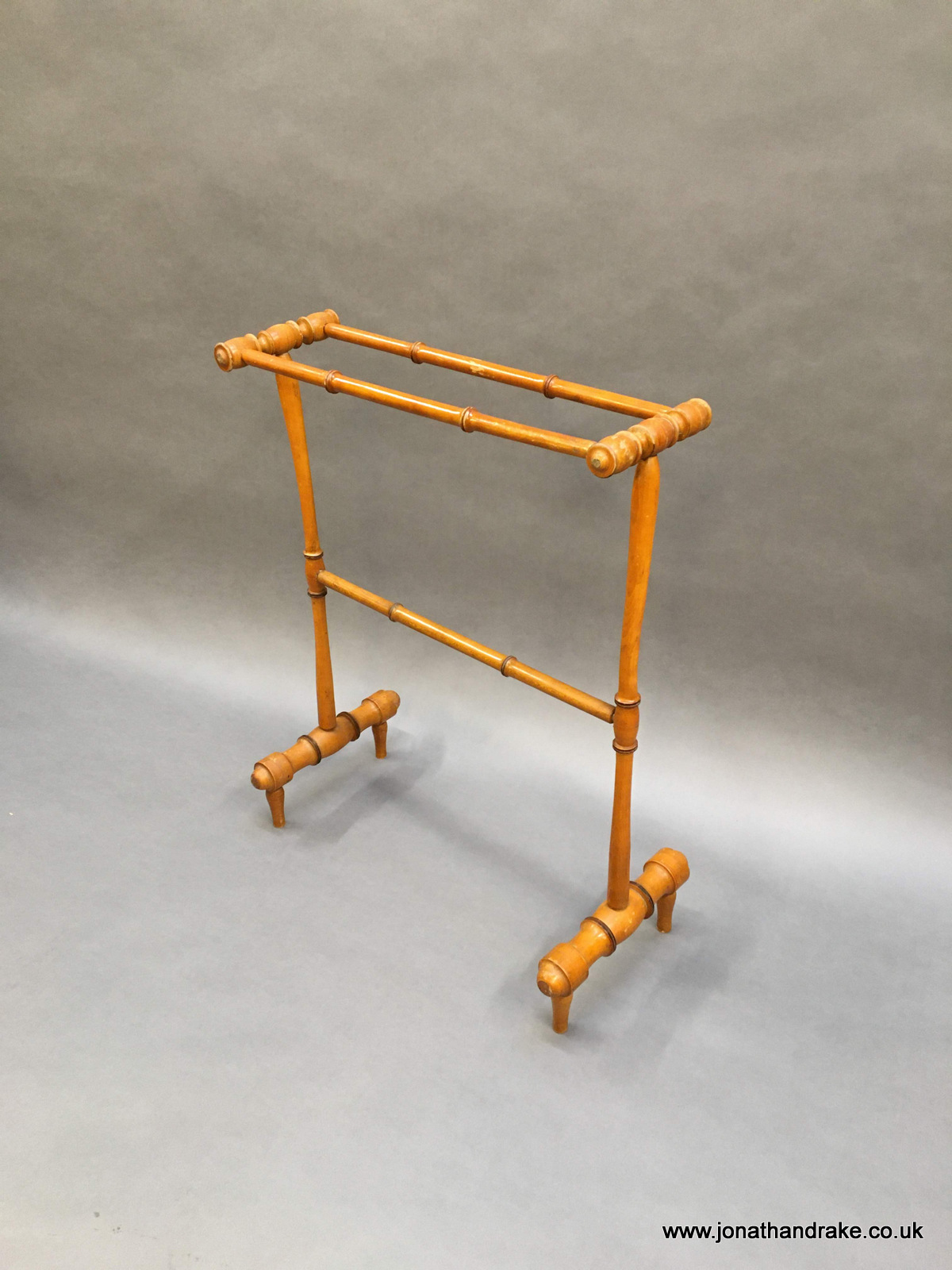 French Faux Bamboo Towel Rail c.1890 (1 of 1) French Faux Bamboo Towel Rail c.1890 (1 of 1)