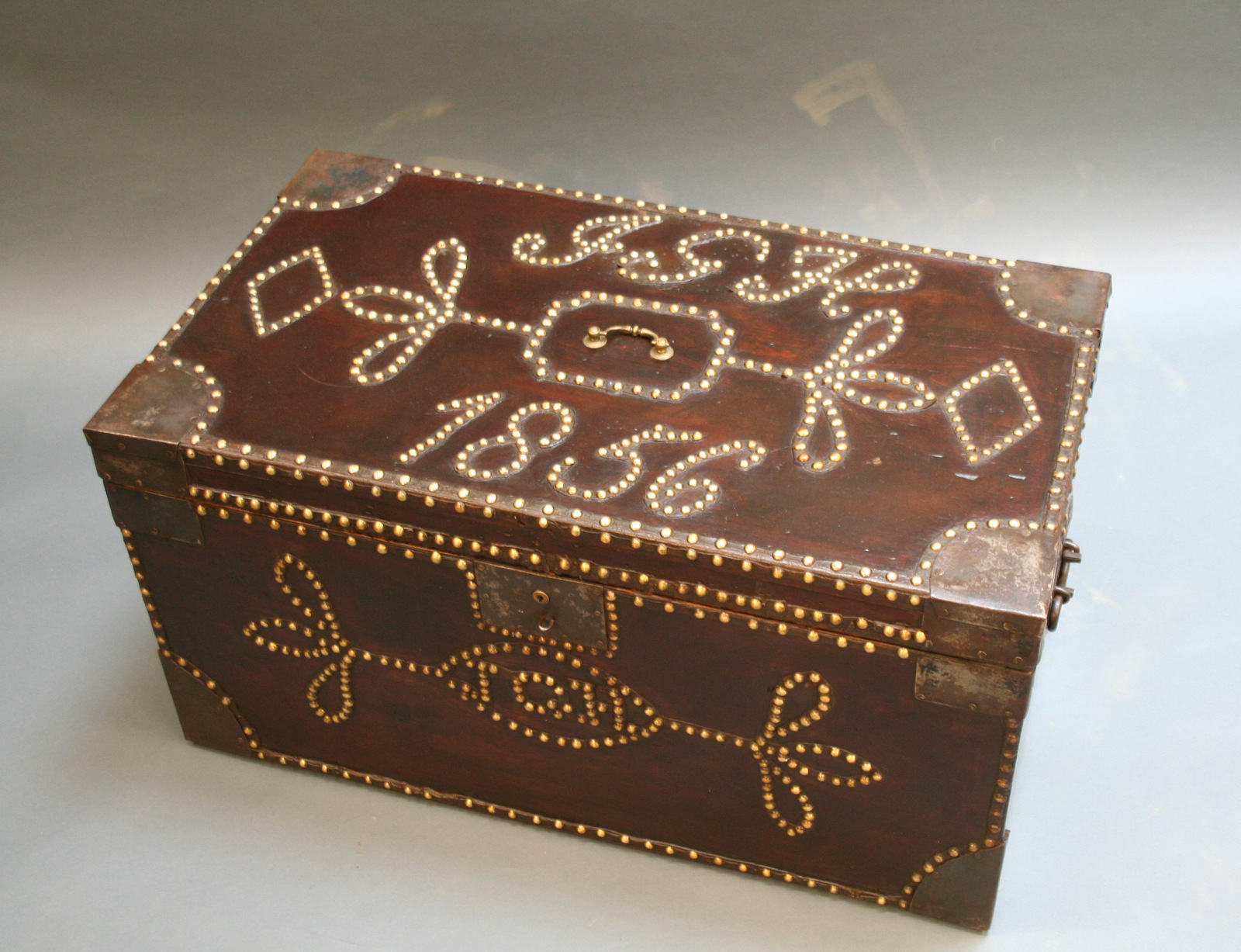 19th Century Studded Trunk (1 of 10)