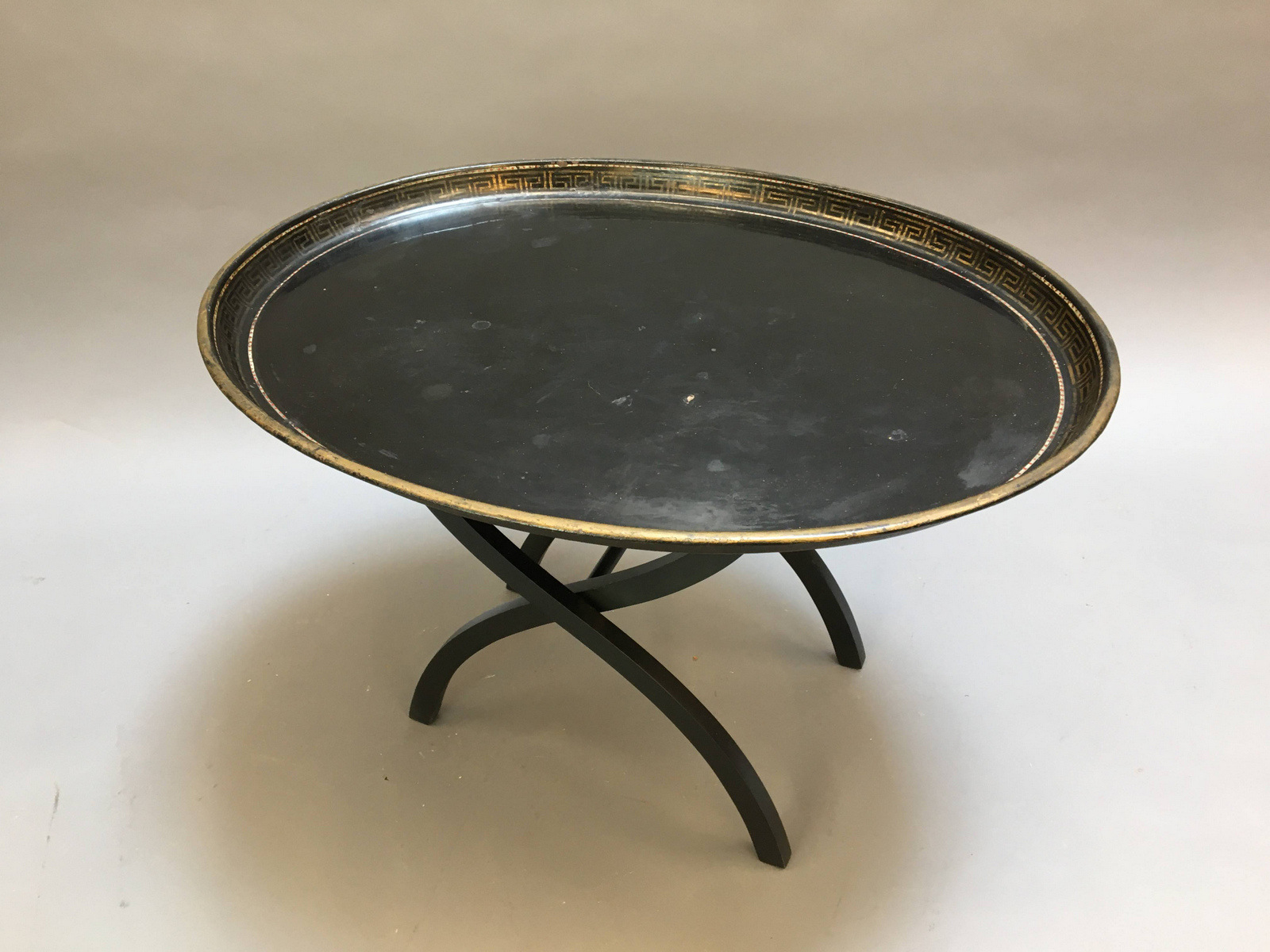 19th Century Toleware Tray Table (1 of 5) 19th Century Toleware Tray Table (1 of 5)