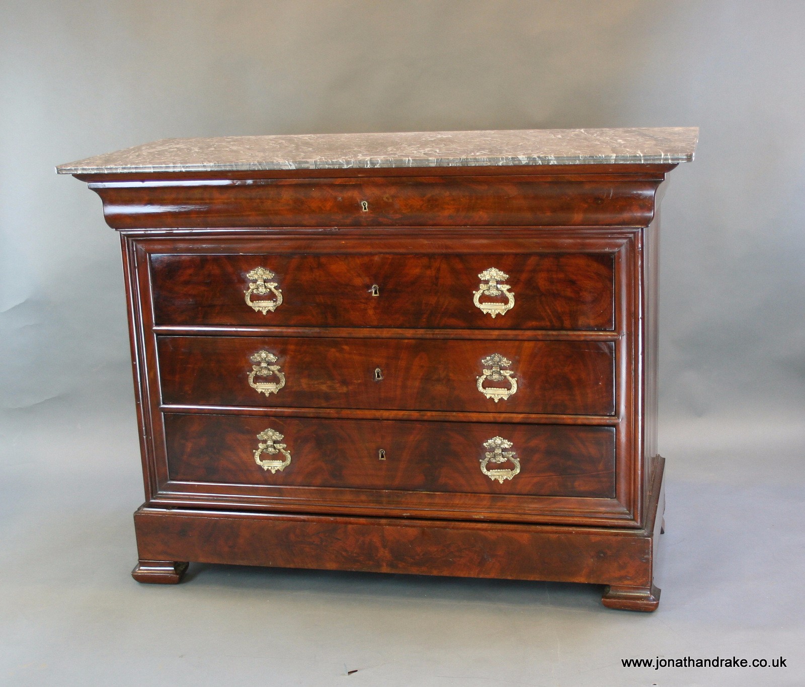 Louis XVI Mahogany Commode Chest c.1870 (1 of 1) Louis XVI Mahogany Commode Chest c.1870 (1 of 1)