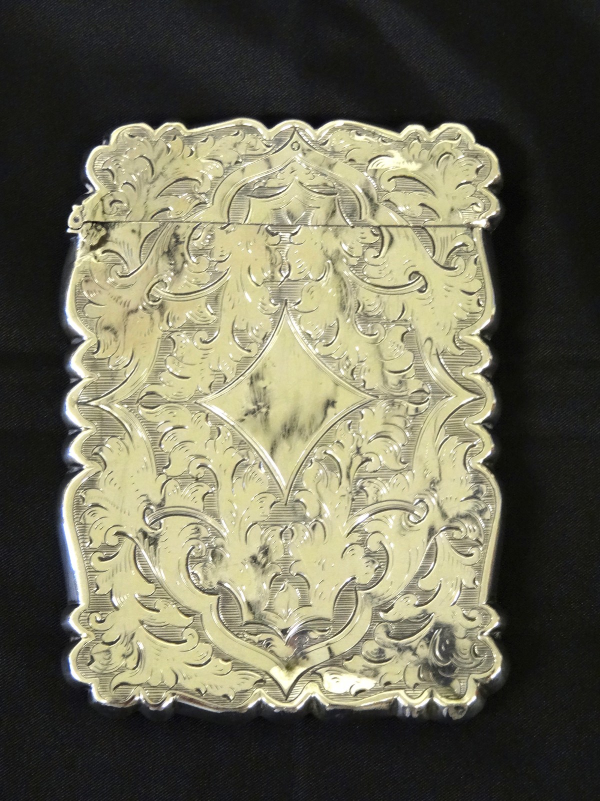 Victorian Silver Card Case, Stylised Foliage, Birmingham c. 1849 (1 of 1) Victorian Silver Card Case, Stylised Foliage, Birmingham c. 1849 (1 of 1)