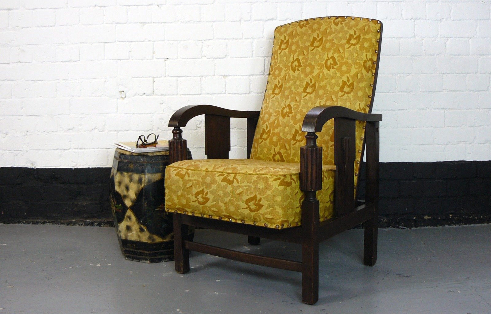 1930s Art Deco Era Armchair Fireside Chair with Reclining Action (1 of 1) 1930s Art Deco Era Armchair Fireside Chair with Reclining Action (1 of 1)