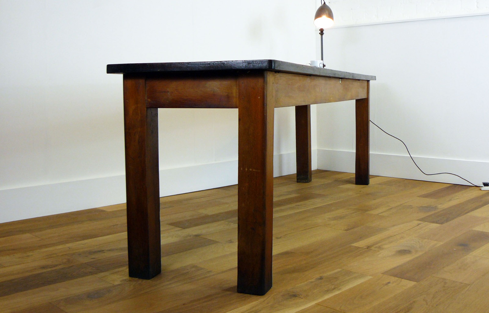 British Vintage Industrial 8 Foot Slim Workshop Table (1 of 1)