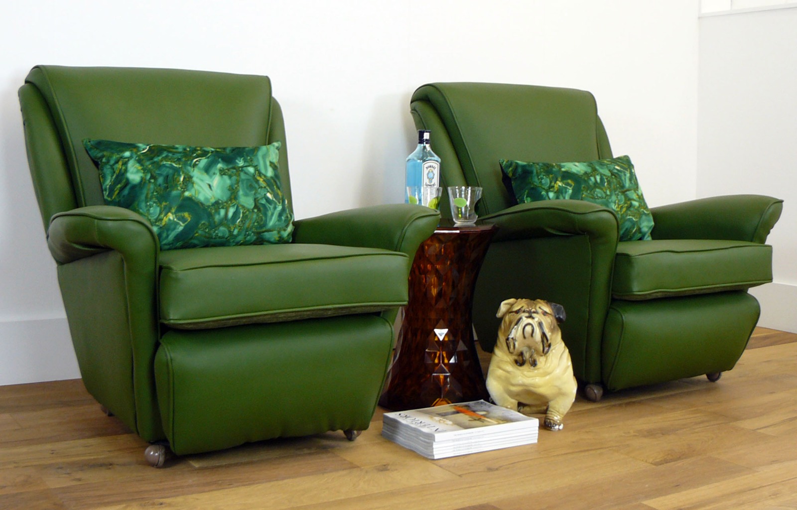 Stylish Pair of 1950s British Armchairs – Recently Reupholstered (1 of 12) Stylish Pair of 1950s British Armchairs – Recently Reupholstered (1 of 12)