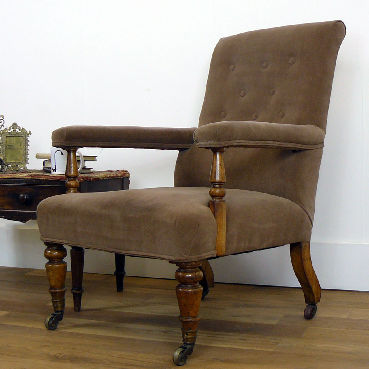 19th Century English Library Chair Armchair (1 of 1) 19th Century English Library Chair Armchair (1 of 1)