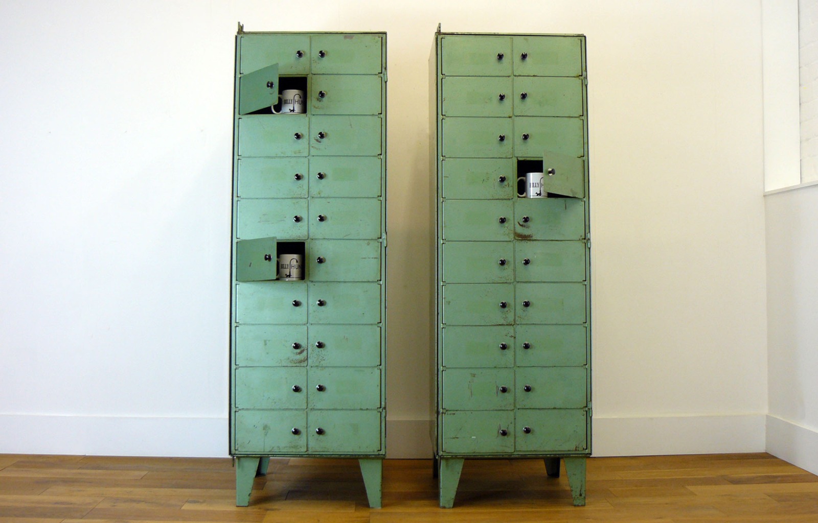 Great Bank of 20 Small Compartment Vintage Industrial Lockers (We Have 1 Left) (1 of 1)