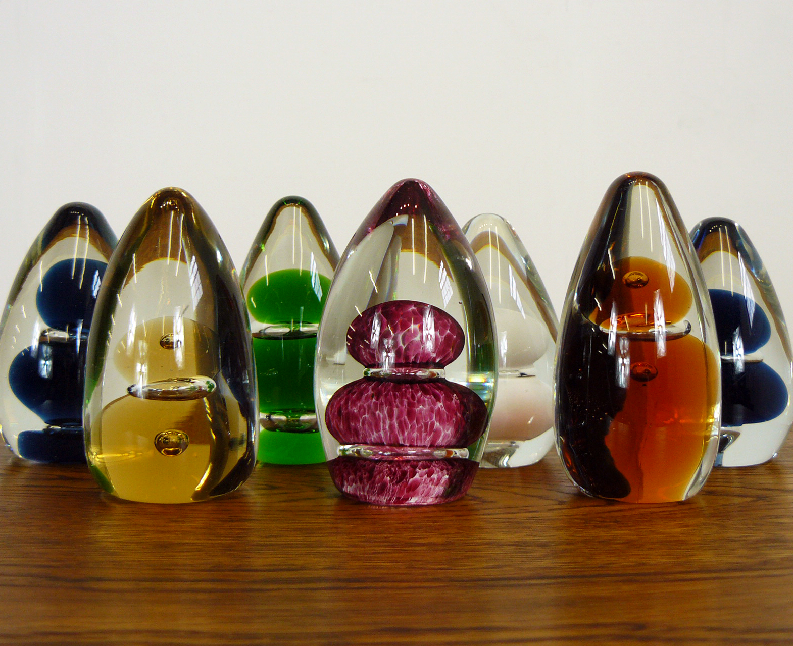 Collection of 7 Mid-Century Wedgwood Glass Paperweights 1 (1 of 8) Collection of 7 Mid-Century Wedgwood Glass Paperweights 1 (1 of 8)