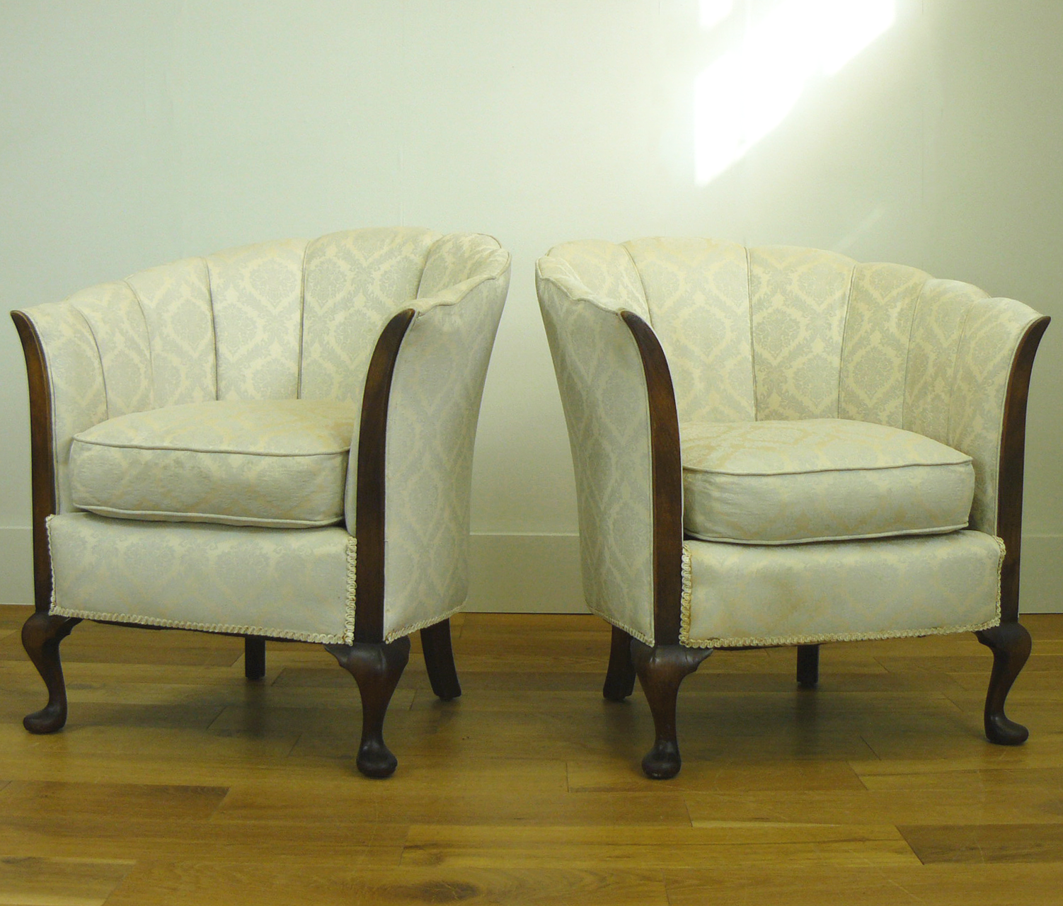 Good Pair of Fan Back 1930s Art Deco Period Chairs (1 of 1) Good Pair of Fan Back 1930s Art Deco Period Chairs (1 of 1)