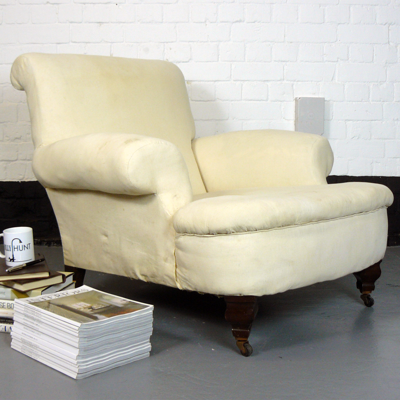 Late Victorian Country House Armchair of Good Shape and of Plentiful Size (1 of 1) Late Victorian Country House Armchair of Good Shape and of Plentiful Size (1 of 1)