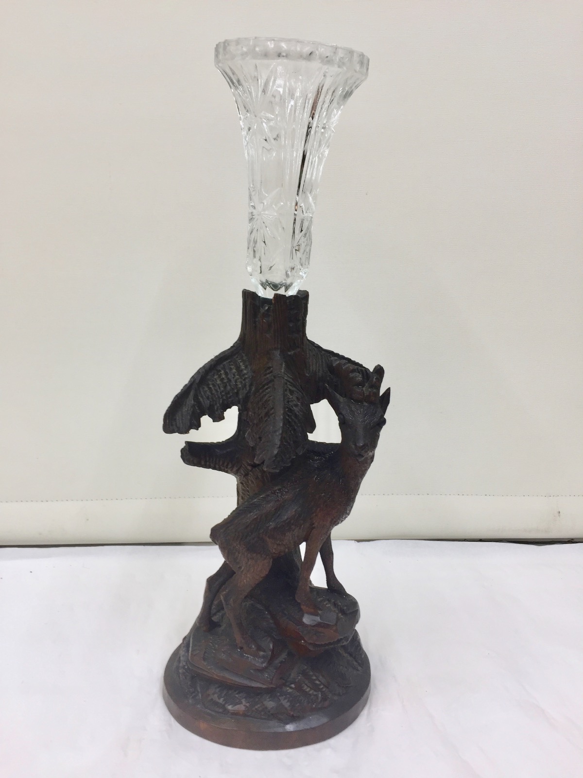 Antique Black Forest Carving of a Stag as a Vase c.1870 (1 of 7)