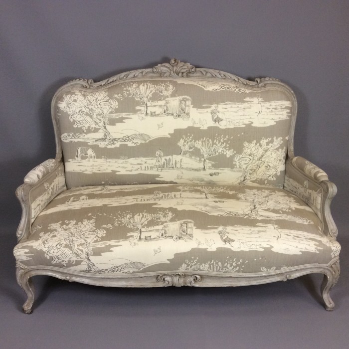 French Painted Canapé Sofa c.1880 (1 of 1) French Painted Canapé Sofa c.1880 (1 of 1)