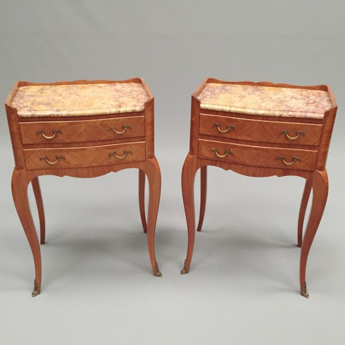 Pair of French Walnut Side Tables c.1920 (1 of 1) Pair of French Walnut Side Tables c.1920 (1 of 1)