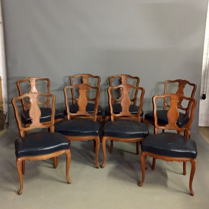 Set of 8 French Dining Chairs c.1920 (1 of 1) Set of 8 French Dining Chairs c.1920 (1 of 1)