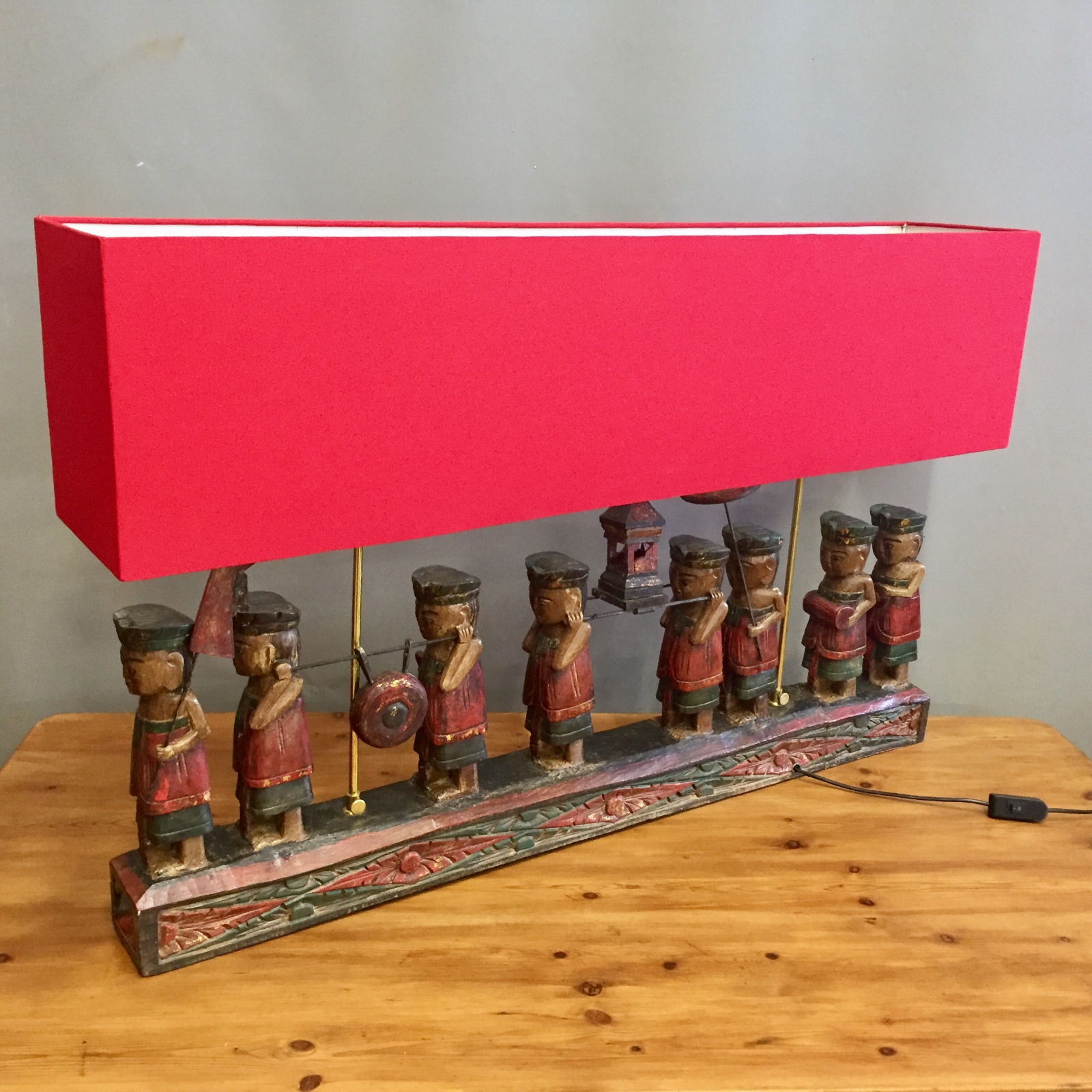 Unique Carved Oriental Figure Lamp c.1920 (1 of 1) Unique Carved Oriental Figure Lamp c.1920 (1 of 1)