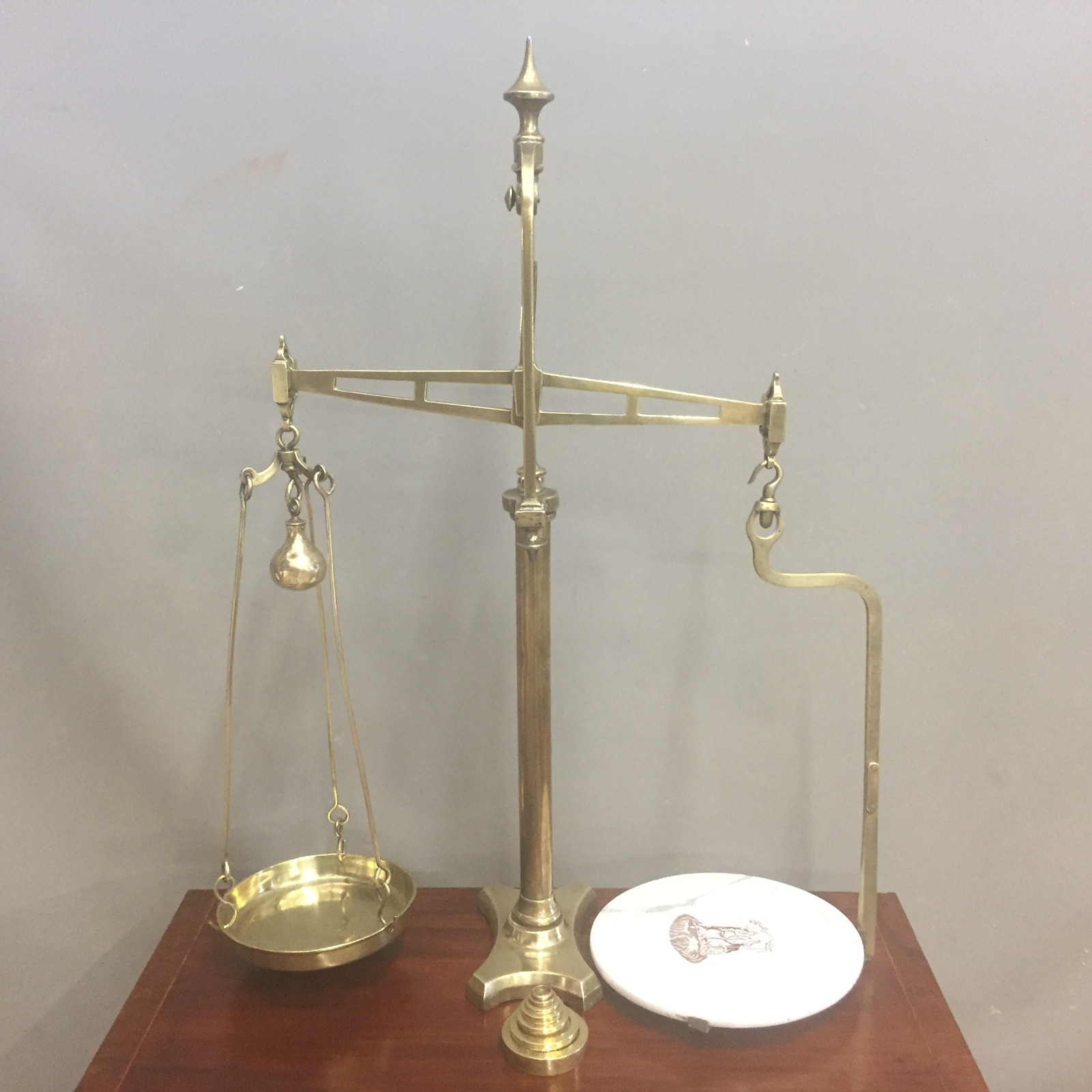 Set of Brass Dairy Scales c.1860 (1 of 5)