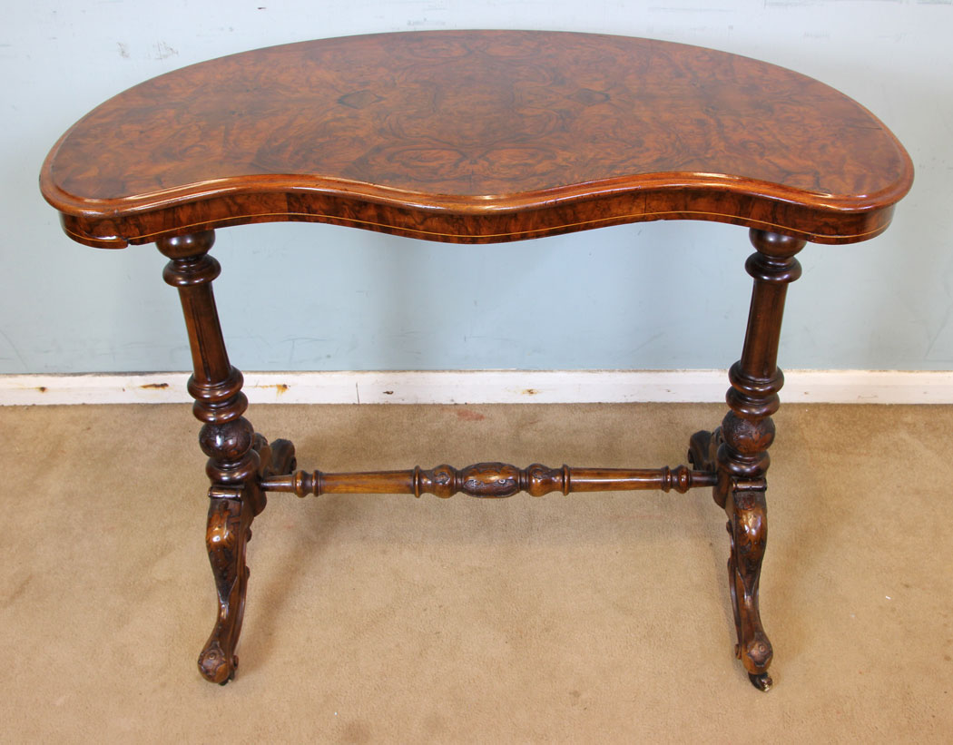 Antique Burr Walnut Side Table (1 of 12)