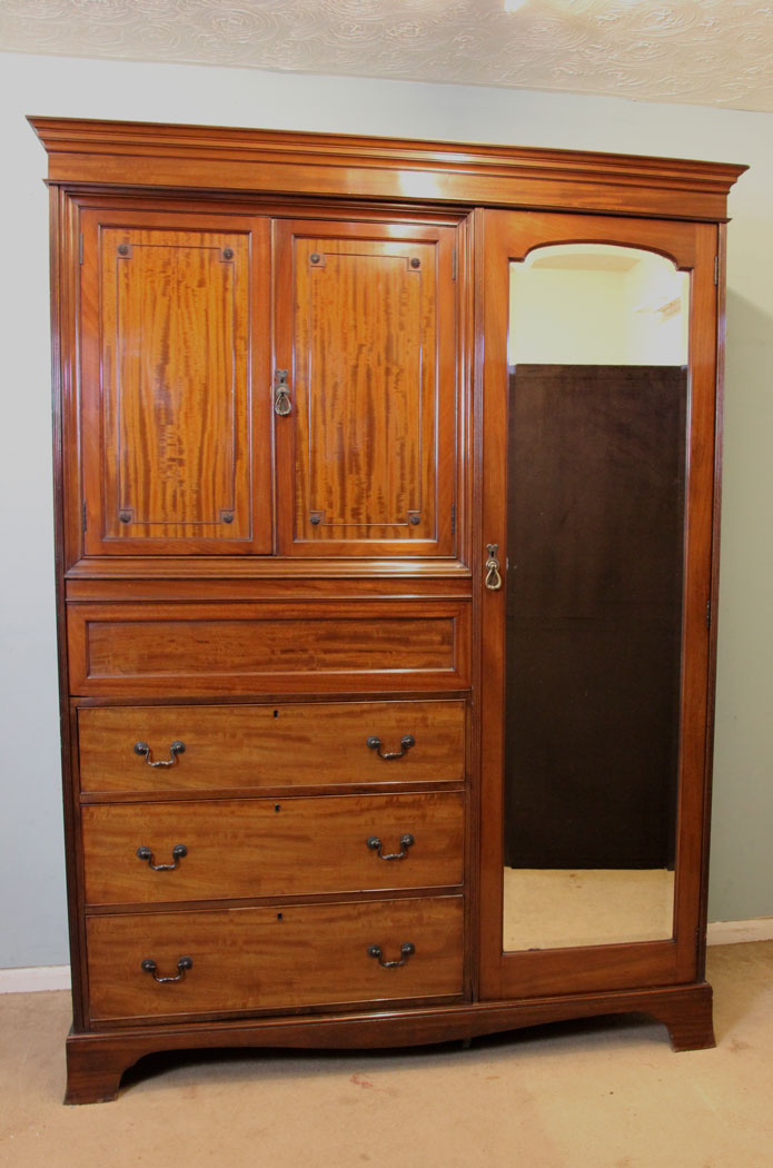 Antique Mahogany Edwardian Combination Wardrobe (1 of 1) Antique Mahogany Edwardian Combination Wardrobe (1 of 1)