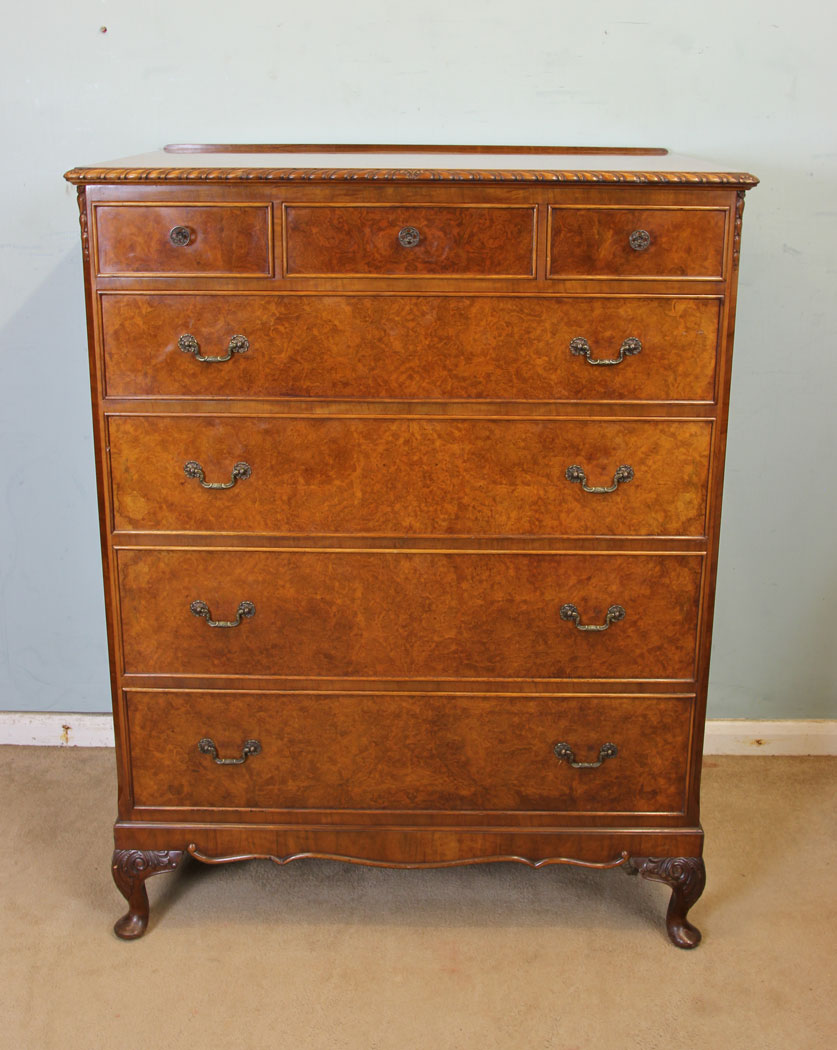 Quality Burr Walnut Chest of Drawers C.1920 (1 of 1) Quality Burr Walnut Chest of Drawers C.1920 (1 of 1)