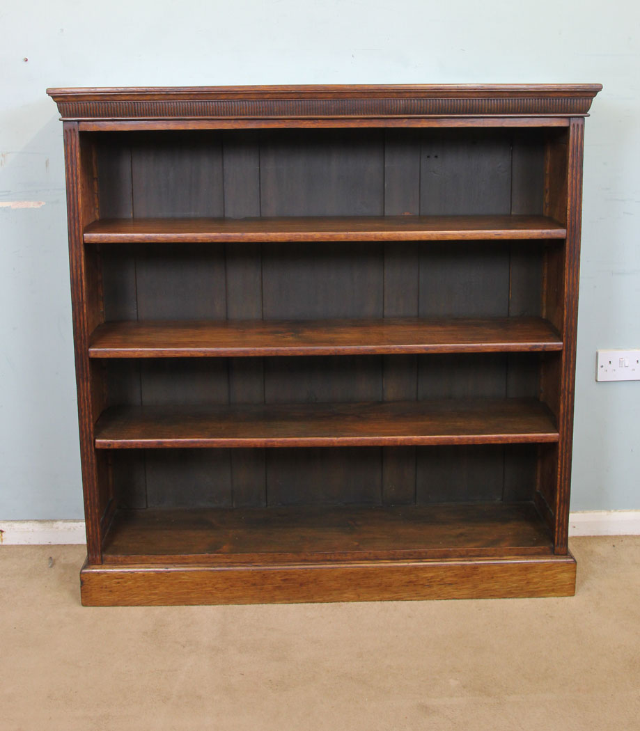 Antique Victorian Open Oak Bookcase (1 of 1) Antique Victorian Open Oak Bookcase (1 of 1)