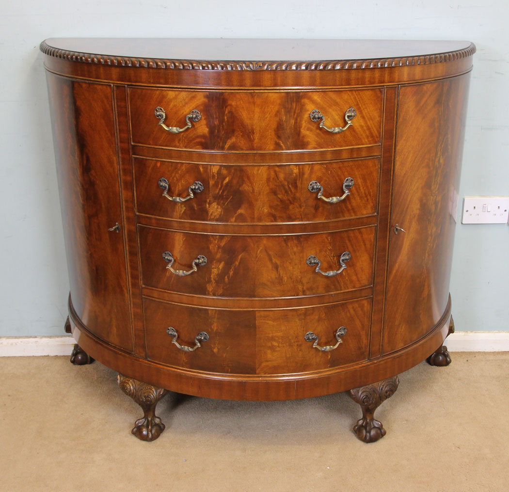 Antique Demi Lune Mahogany Sideboard (1 of 13) Antique Demi Lune Mahogany Sideboard (1 of 13)