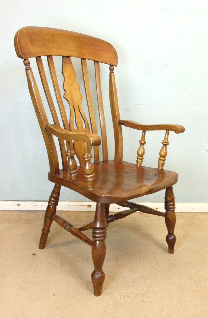 Antique Grandfather Country Lath Back High Back Windsor Chair (1 of 9) Antique Grandfather Country Lath Back High Back Windsor Chair (1 of 9)