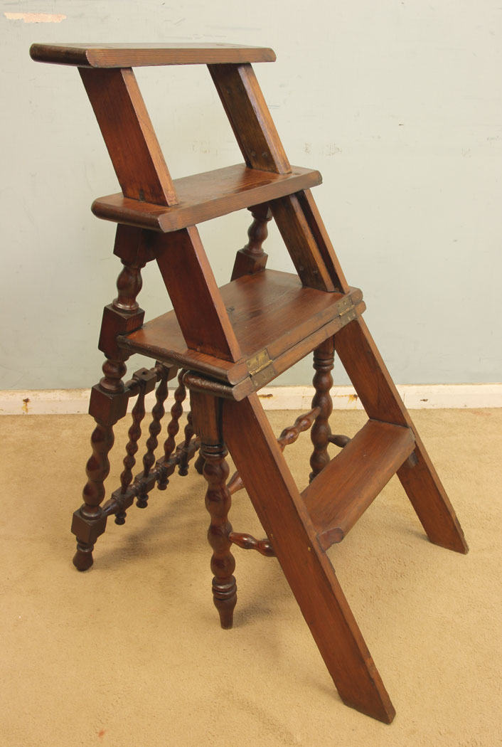 Antique Metamorphic Country Chair Library Steps (1 of 11) Antique Metamorphic Country Chair Library Steps (1 of 11)