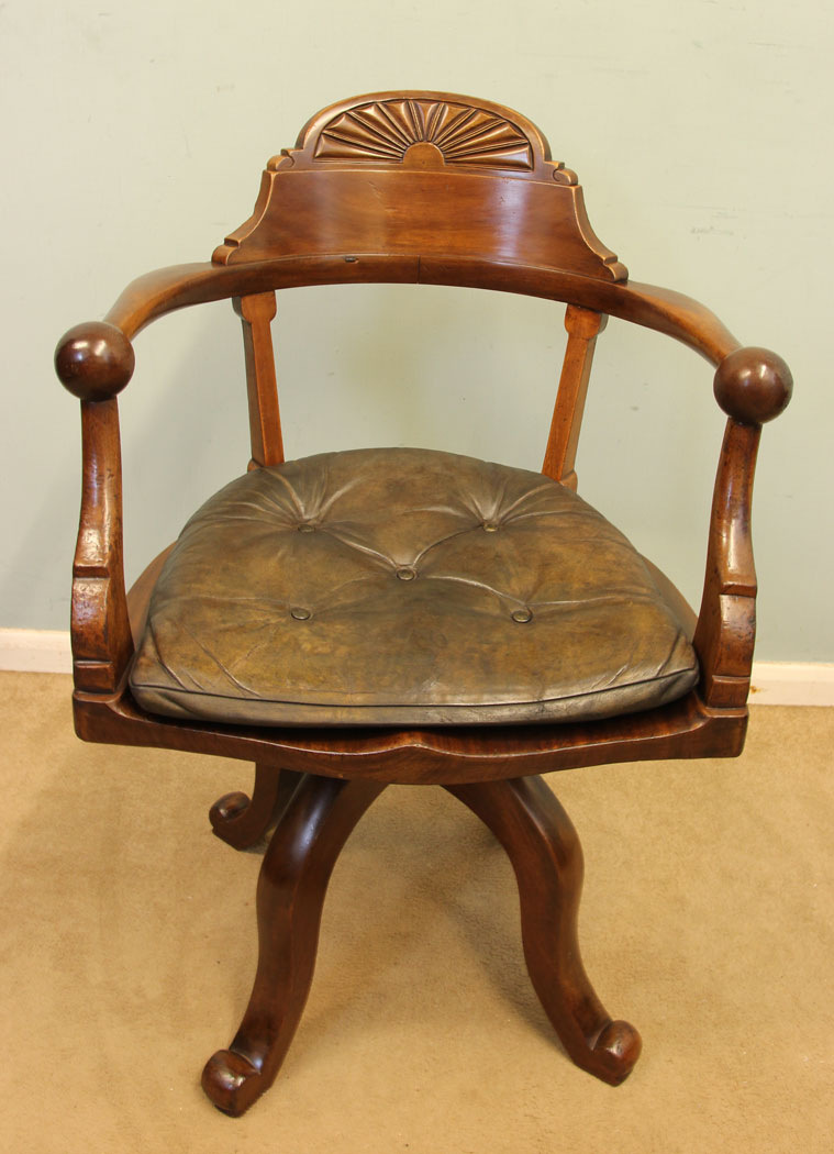 Victorian Mahogany Desk Chair c.1890 (1 of 1) Victorian Mahogany Desk Chair c.1890 (1 of 1)