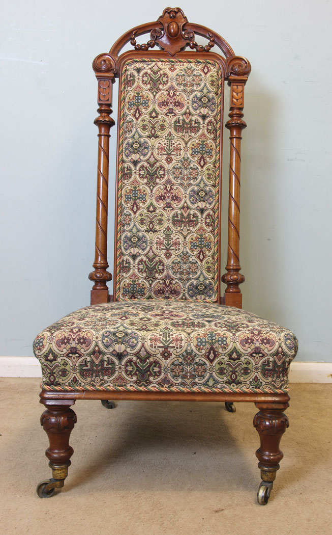 Antique Victorian High Back Occasional Chair (1 of 1) Antique Victorian High Back Occasional Chair (1 of 1)