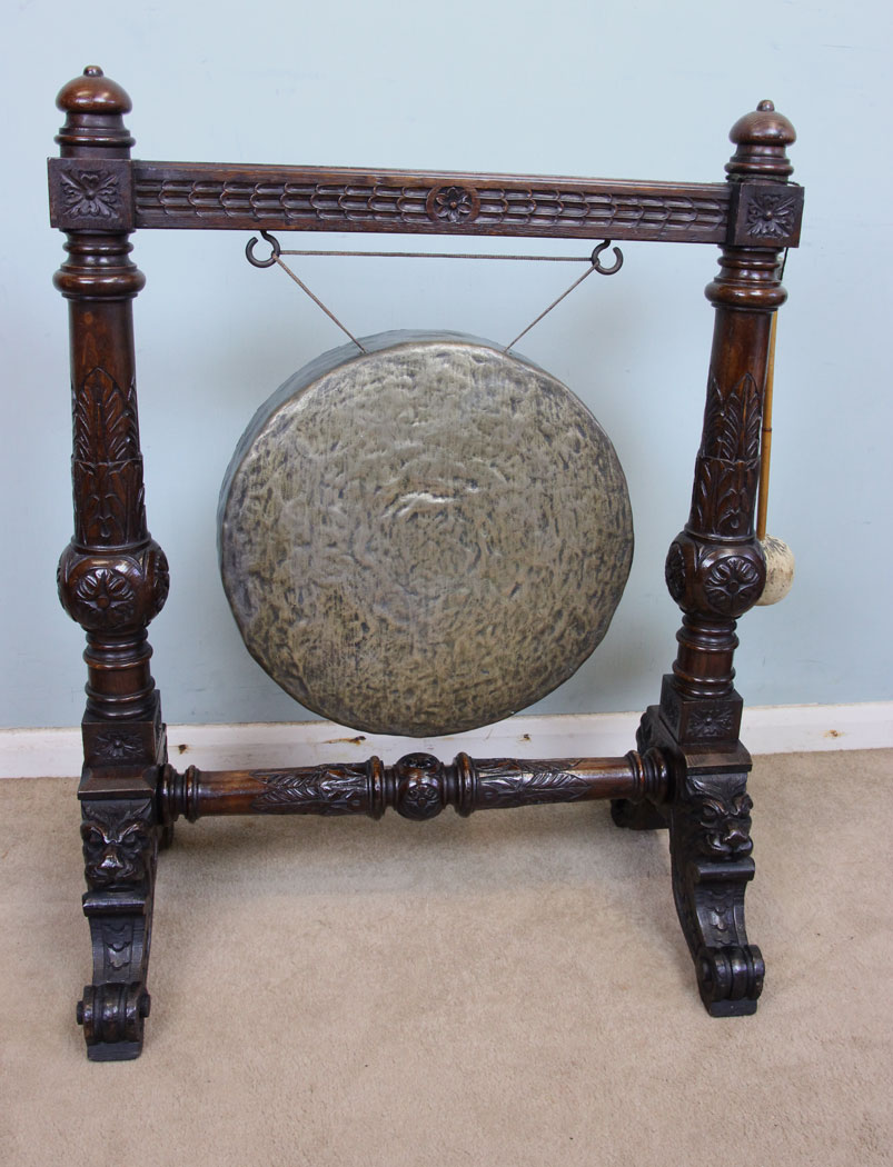 Antique Victorian Floor Standing Dinner Gong (1 of 1) Antique Victorian Floor Standing Dinner Gong (1 of 1)