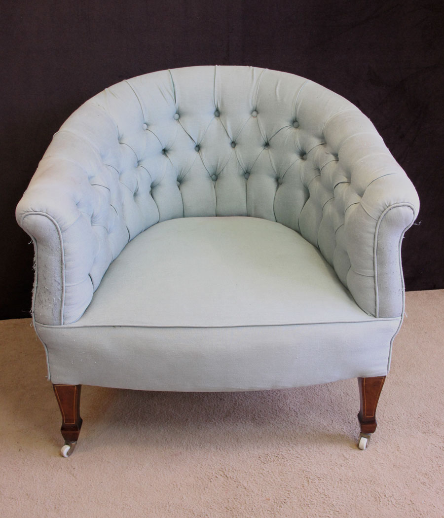 Antique Mahogany Tub Chair Button Back Armchair C.1910 (1 of 1) Antique Mahogany Tub Chair Button Back Armchair C.1910 (1 of 1)