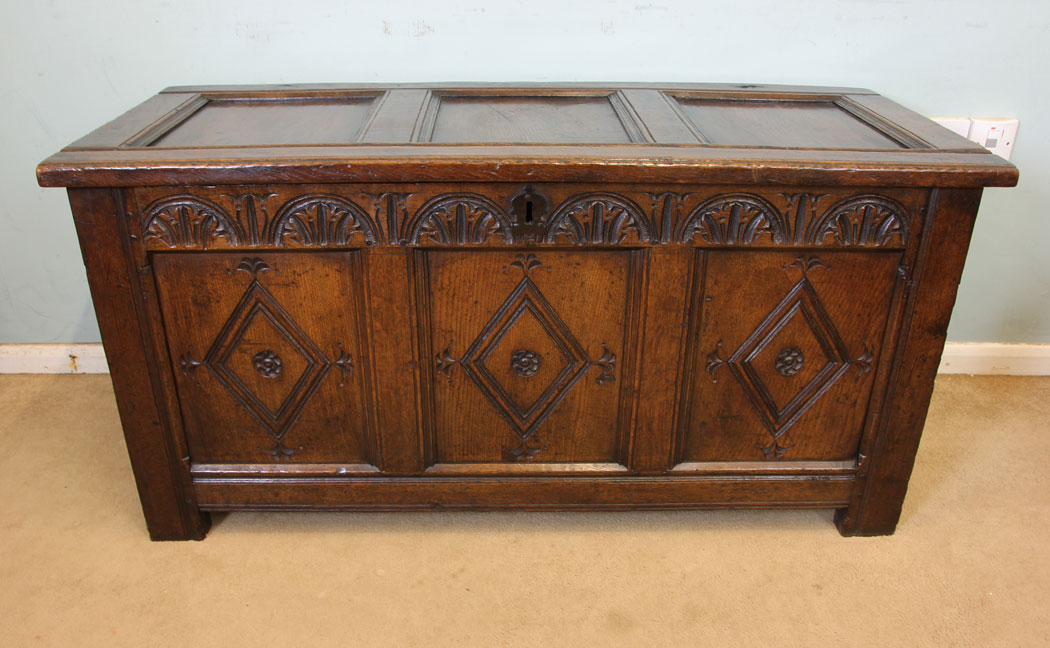 Antique Carved Oak Coffer Blanket Chest (1 of 1) Antique Carved Oak Coffer Blanket Chest (1 of 1)