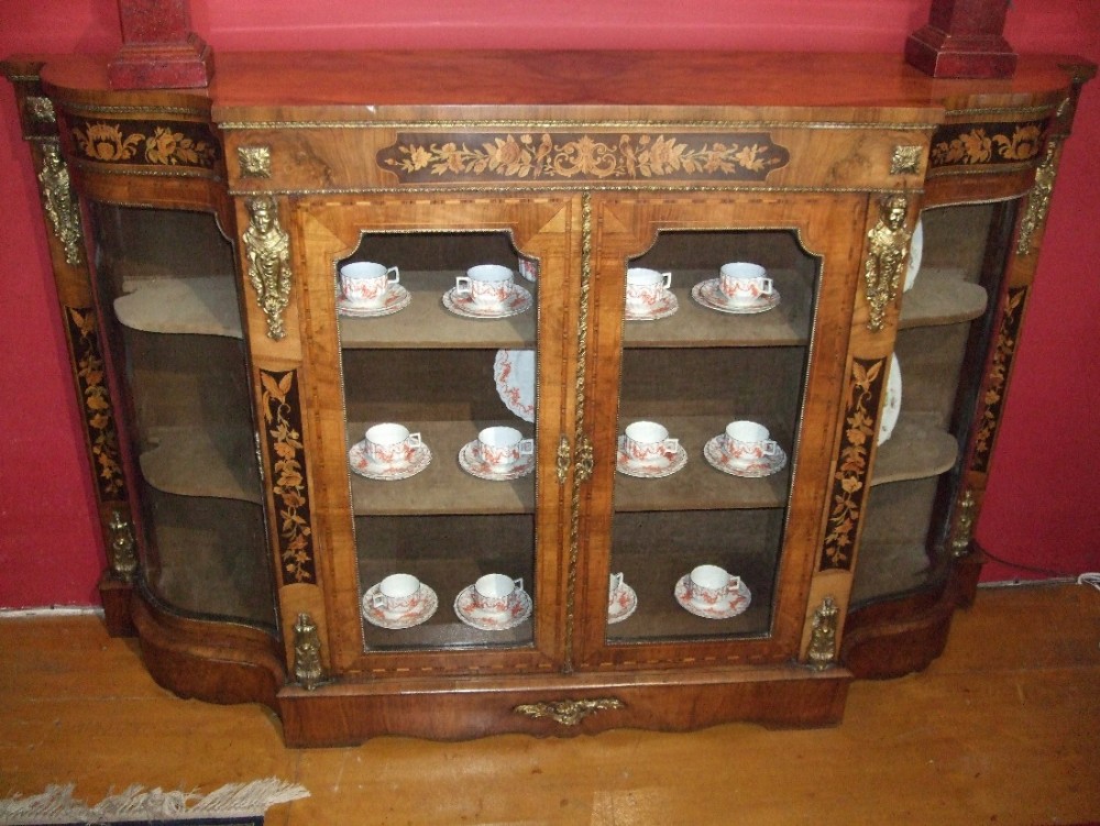 Superb Victorian Marquetry Walnut Credenza with Ormolu Mounts (1 of 5) Superb Victorian Marquetry Walnut Credenza with Ormolu Mounts (1 of 5)