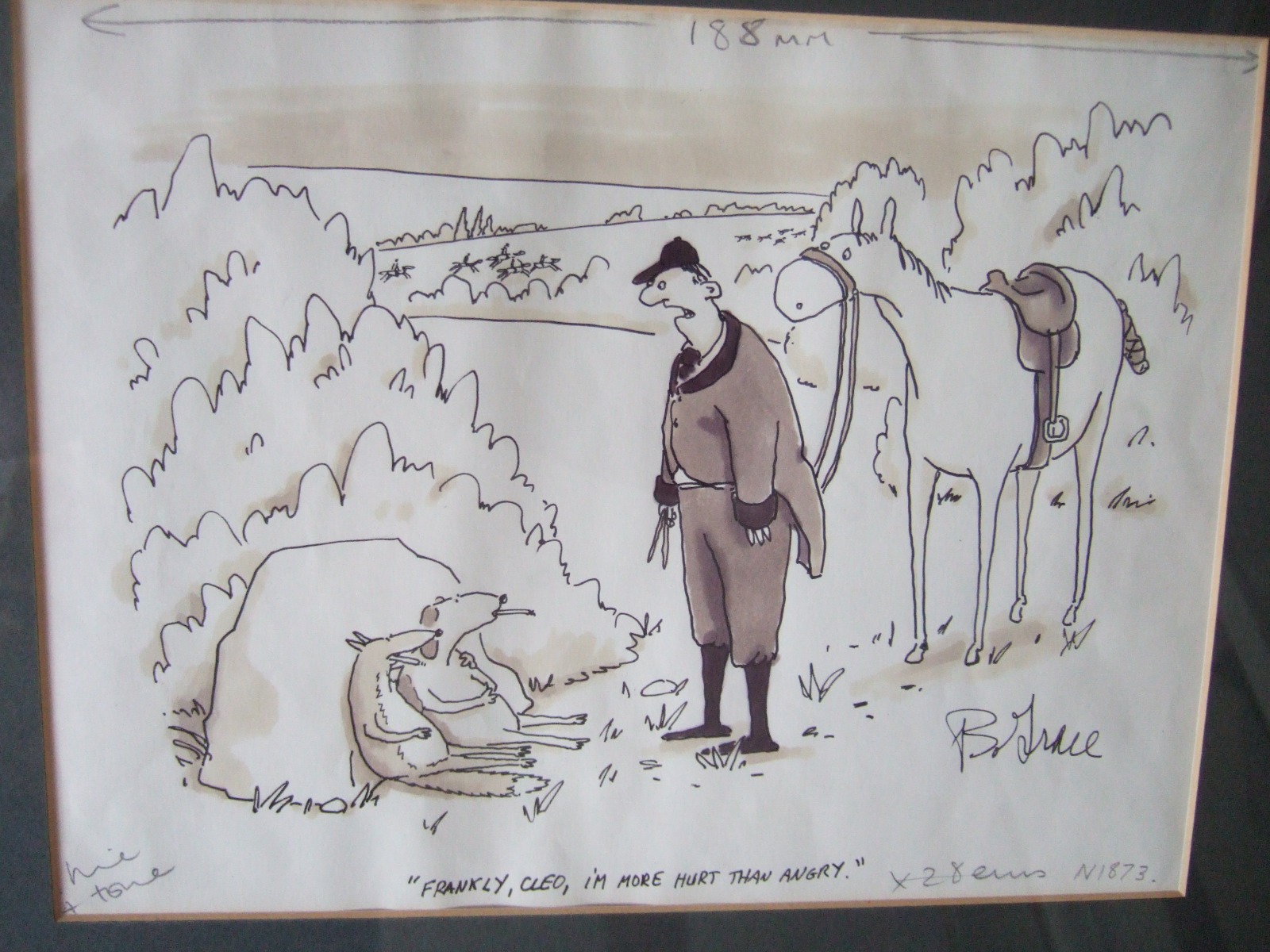 Bud Grace: Original Pen & Ink Hunting Cartoon From Punch Magazine 1986 (1 of 1) Bud Grace: Original Pen & Ink Hunting Cartoon From Punch Magazine 1986 (1 of 1)