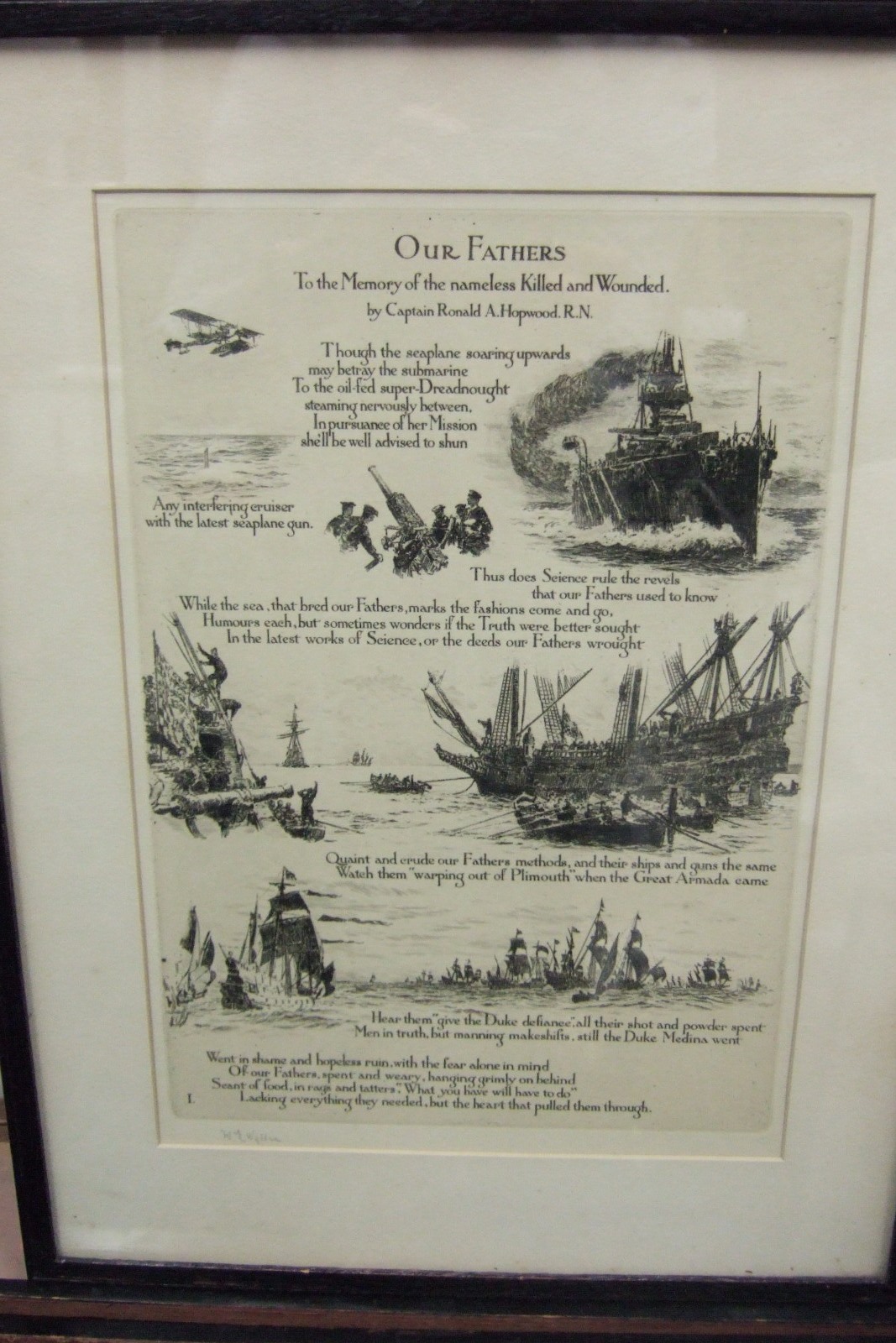 W L Wyllie - Set of 4 Illustrations of the Poem "Our Fathers" by Capt Ronald Harwood (1 of 1) W L Wyllie - Set of 4 Illustrations of the Poem "Our Fathers" by Capt Ronald Harwood (1 of 1)
