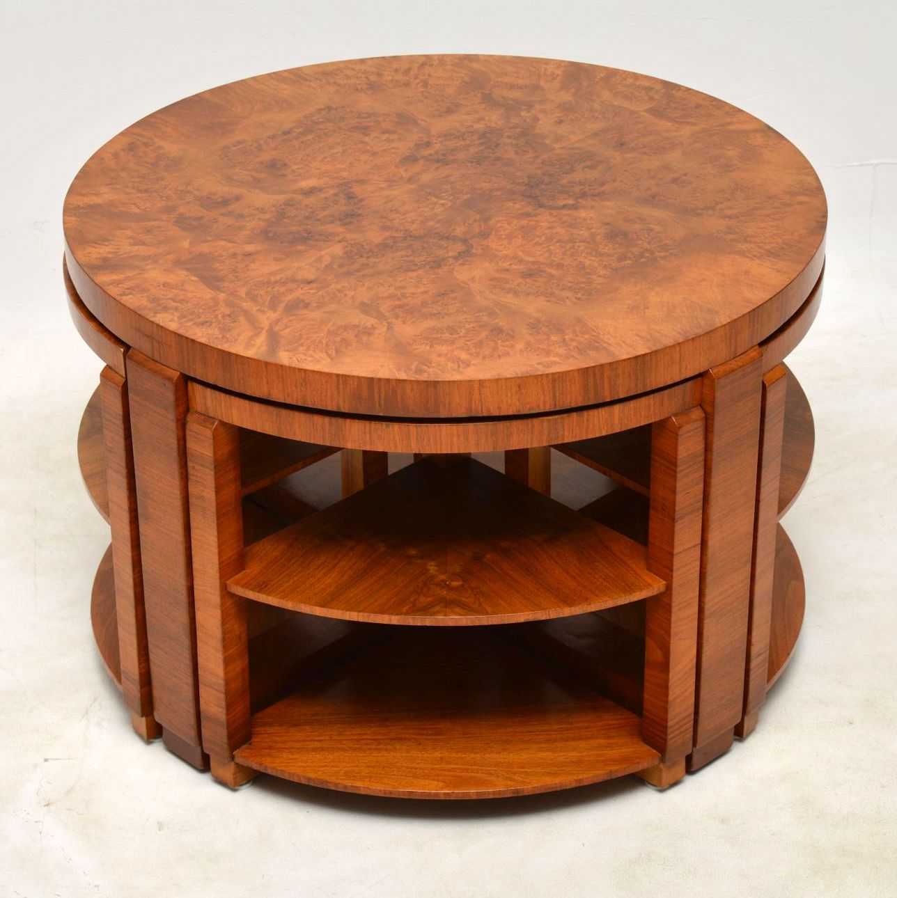 1920s Art Deco Burr Walnut Nesting Coffee Table (1 of 1) 1920s Art Deco Burr Walnut Nesting Coffee Table (1 of 1)
