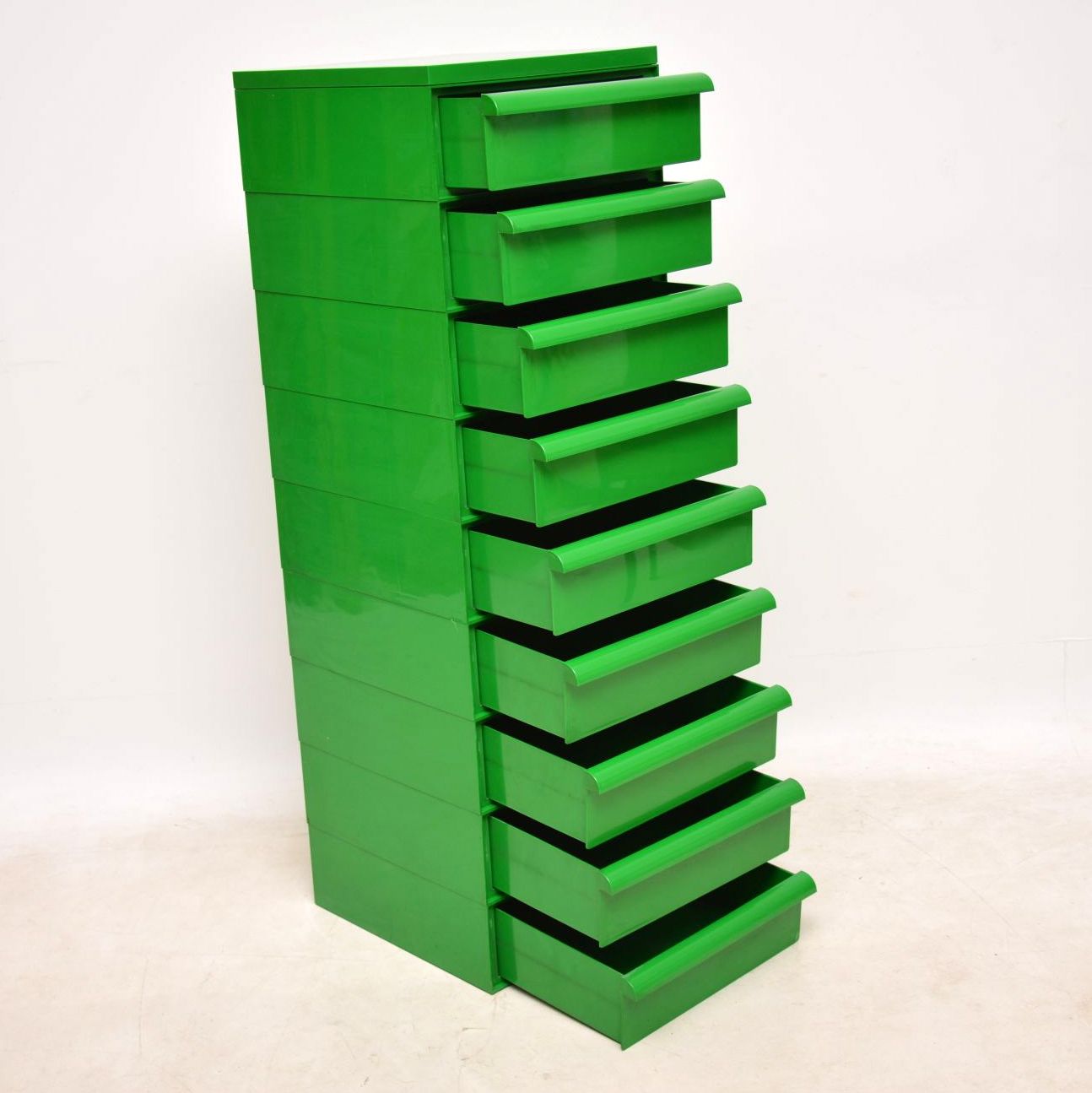 1970s Vintage Plastic Stacking Filing Chest of Drawers by Interstore (1 of 1)